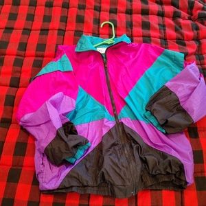Vintage retro windbreaker